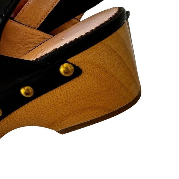 J. Crew Factory Black Heeled Clogs - Picture 12 of 14